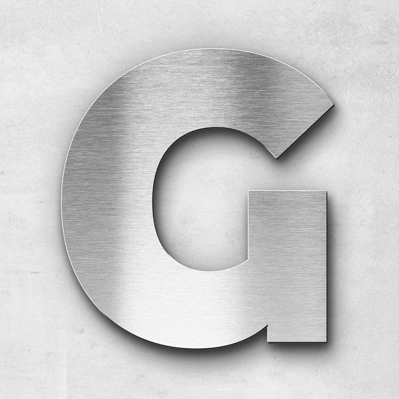 Metal Letter G Uppercase Kontrast Series