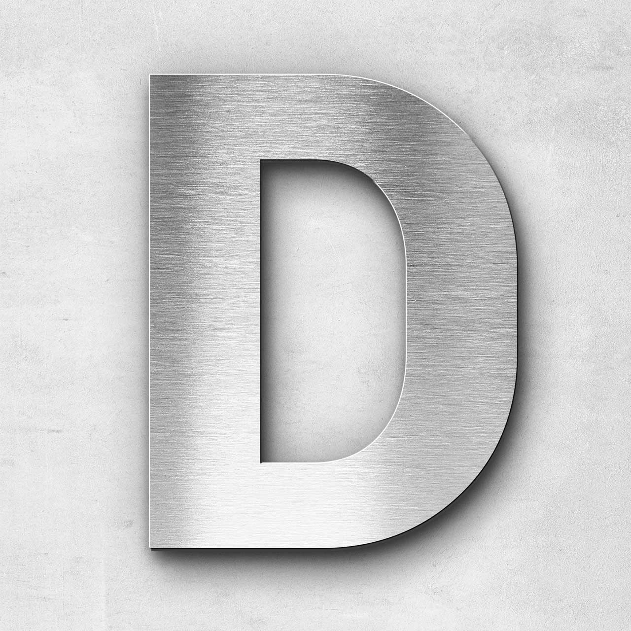 Metal Letter D Uppercase - Sans Series
