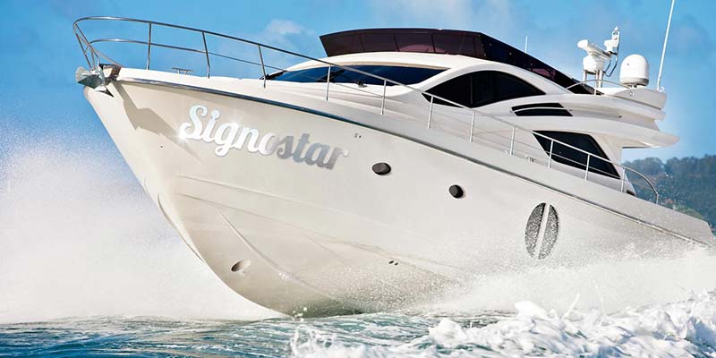 Stainless steel boat name lettering Stainless steel boat name lettering