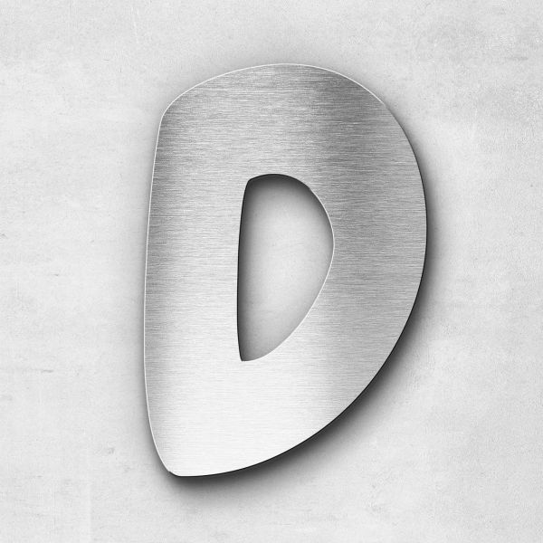 Metal Letter D Uppercase - Darius Series