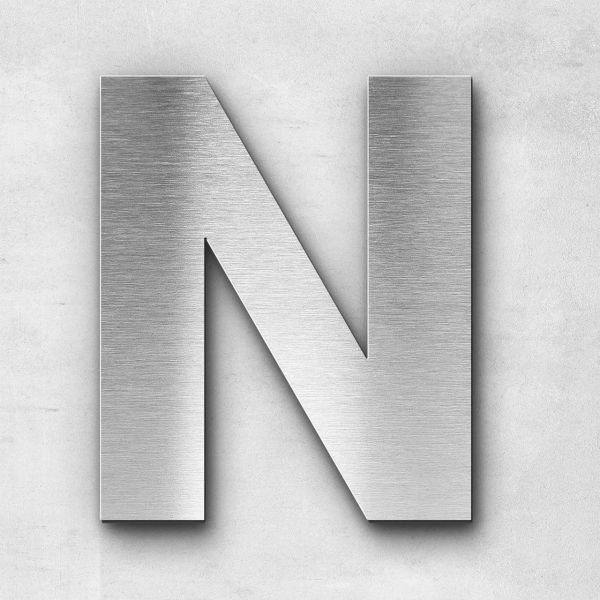 Metal Letter N Uppercase - Sans Series