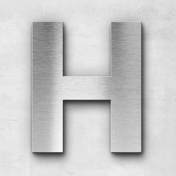 Metal Letter H Uppercase - Sans Series