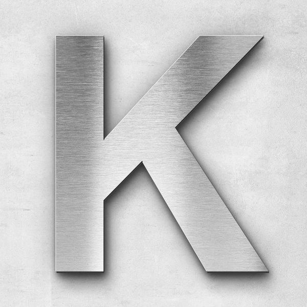 Metal letter K - Series Arial