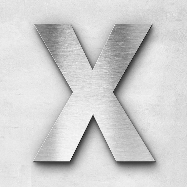Metal Letter X Uppercase - Sans Series