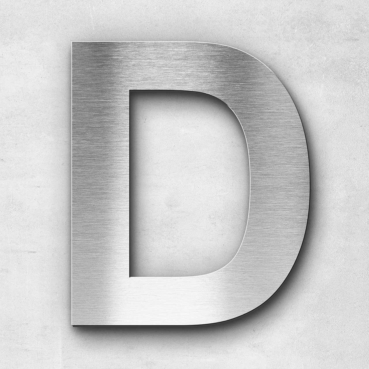 Metal letter D - Series Arial