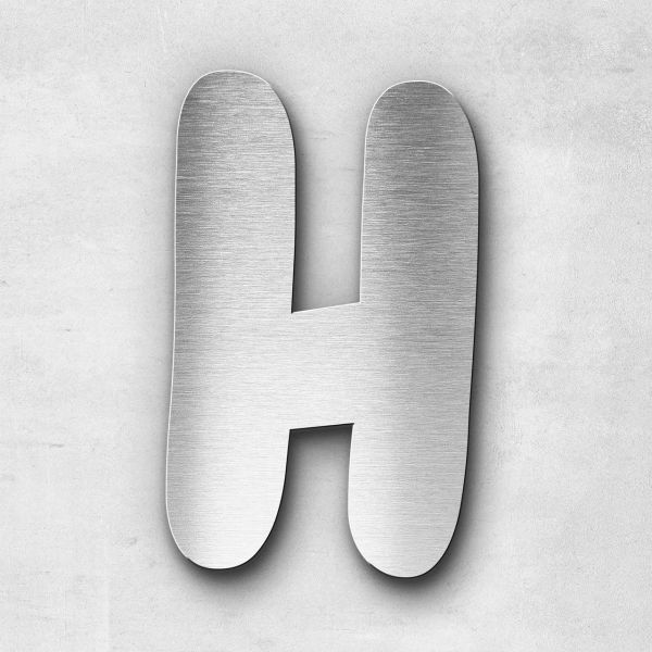 Metal Letter H Uppercase - Darius Series
