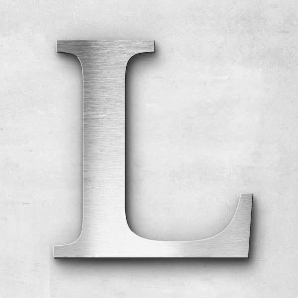 Metal Letter L Uppercase - Serif Series