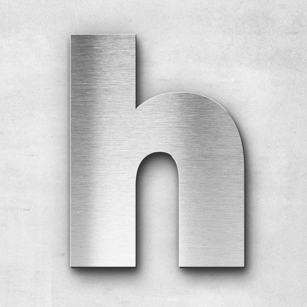 Metal Letter h Lowercase - Kontrast Series