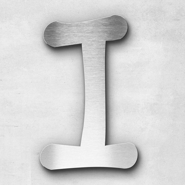 Metal letter I - Series Malta