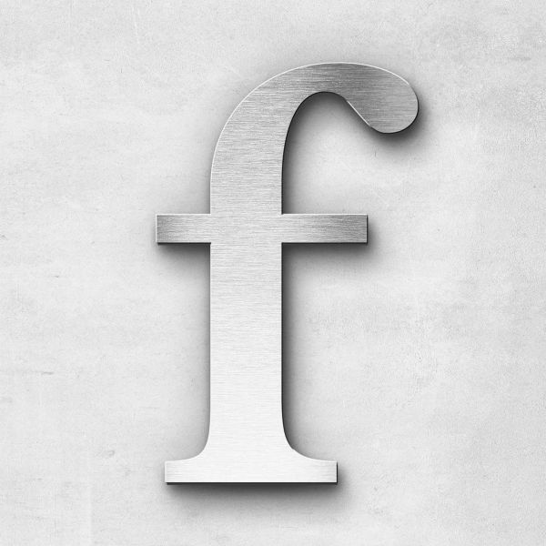 metal letter f lowercase serif series metal letter f lowercase serif series
