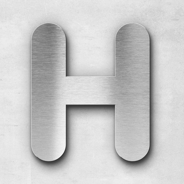 Metal Letter H Uppercase - Classic Series