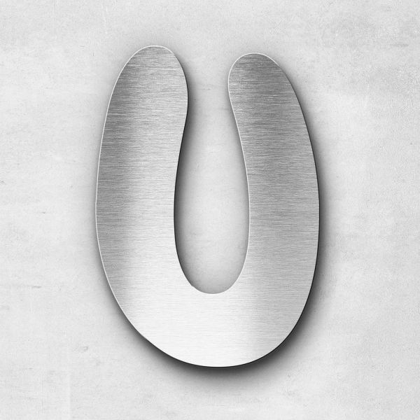 Metal Letter U Uppercase - Darius Series