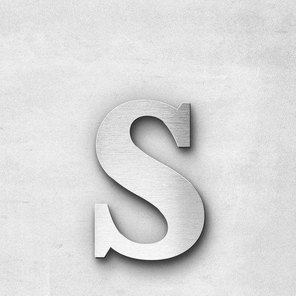 Metal Letter s Lowercase - Serif Series