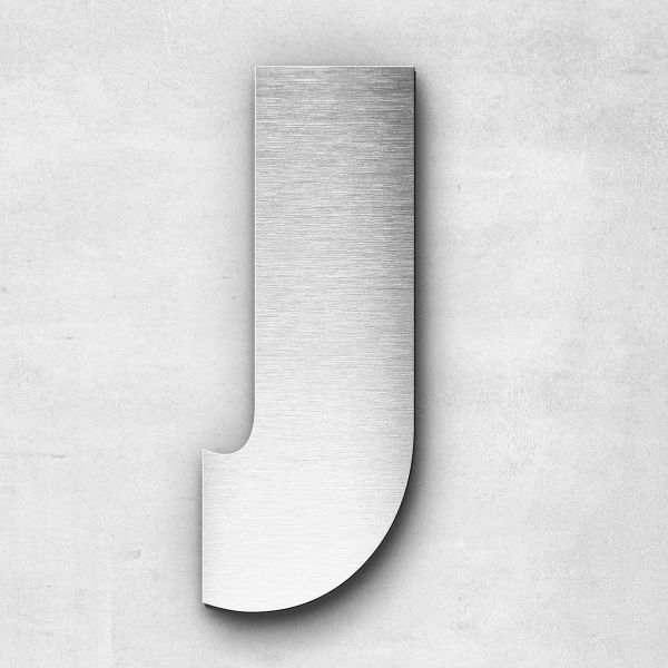 Metal letter J - Series Bauhaus