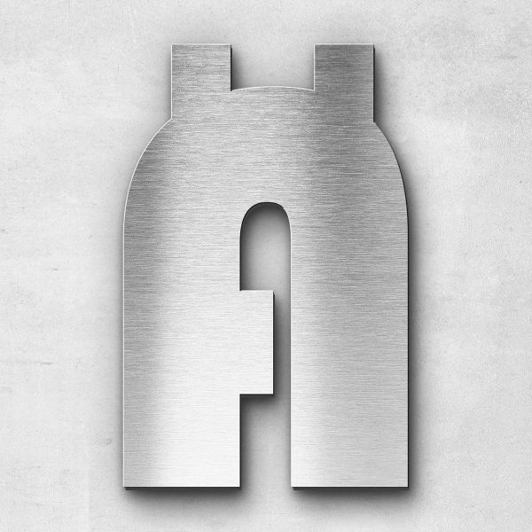 Metal letter Ä - Series Bauhaus