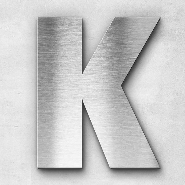 Metal letter K - Series Bauhaus