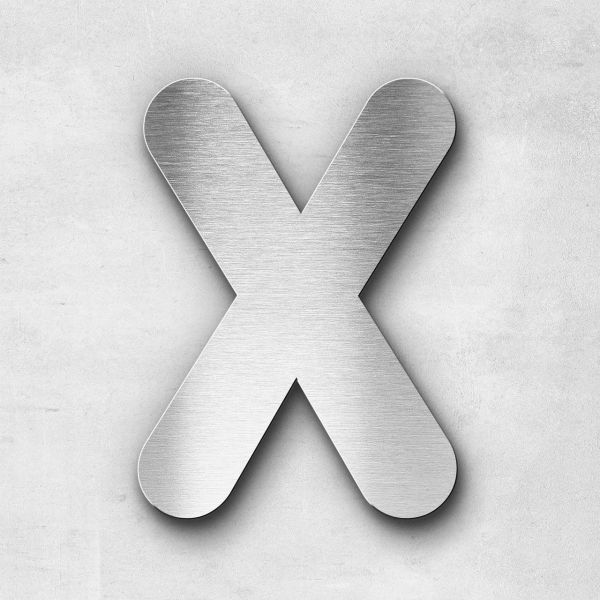 Metal Letter X Uppercase - Classic Series