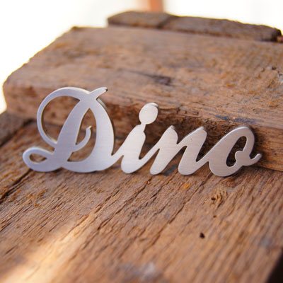 Lettering Stainless Steel - Name Sign Dino Signostar - lettering stainless steel - dino