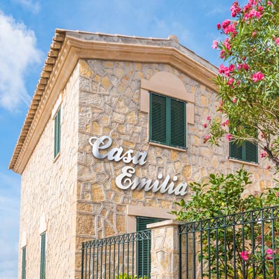 Lettering Stainless Steel - House Name Casa Emilia Signostar - lettering stainless steel - casa emilia