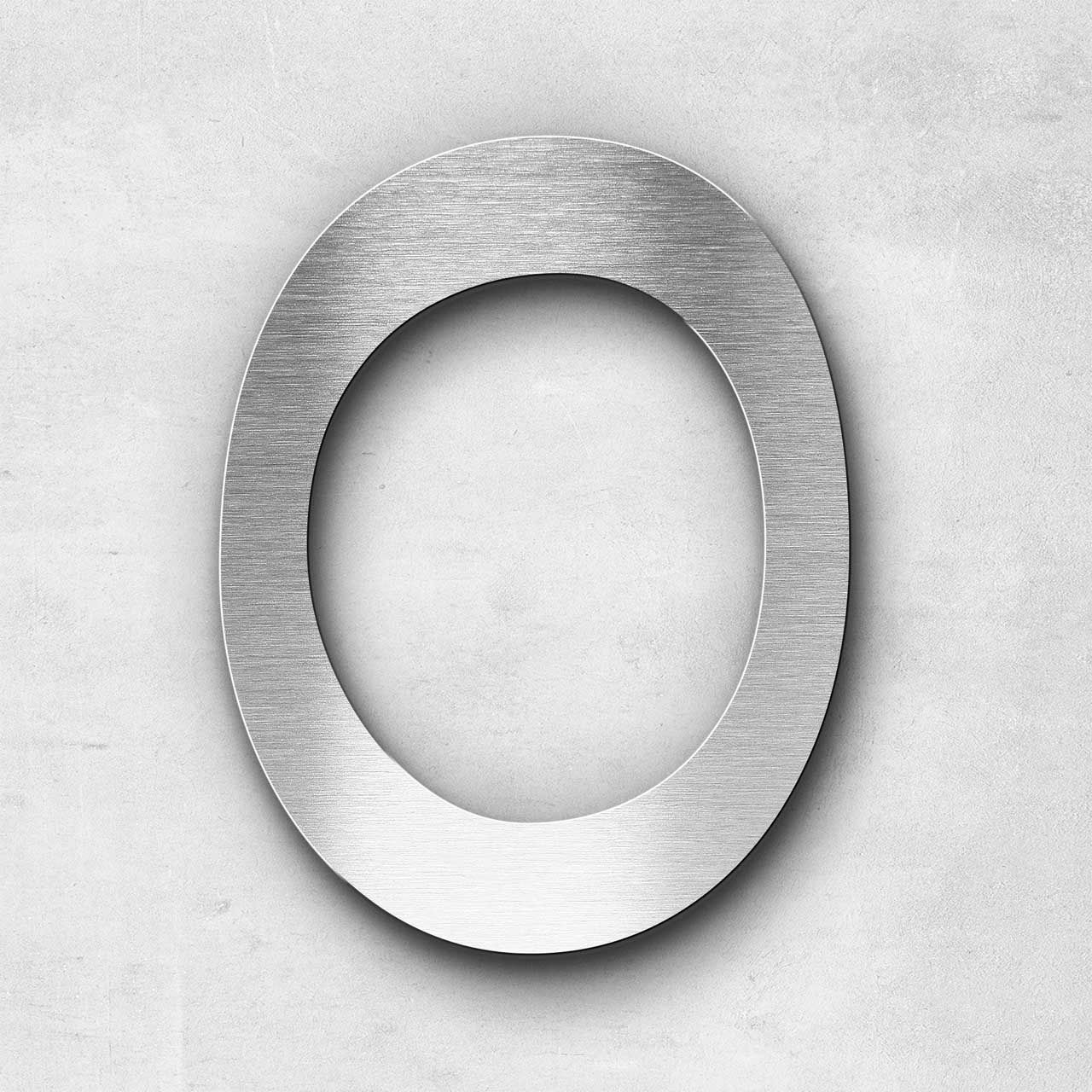 House Number 0 Stainless Steel Malta Series