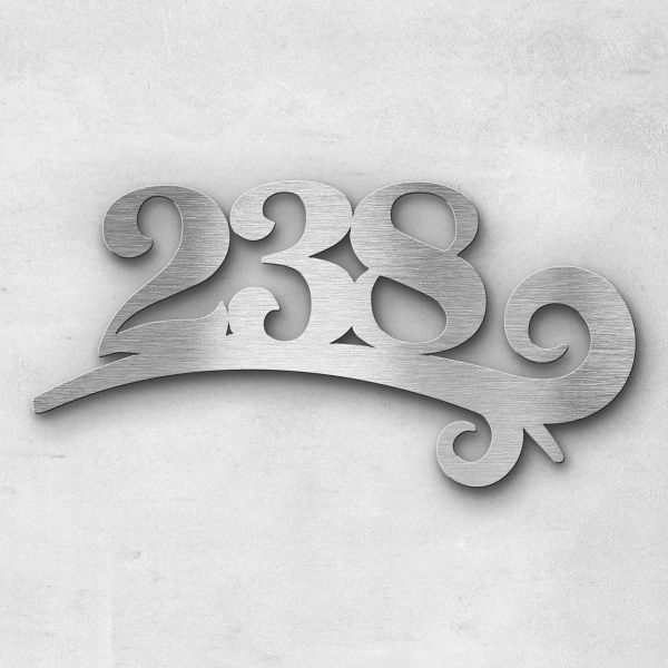 House number - Series Design triple-digit