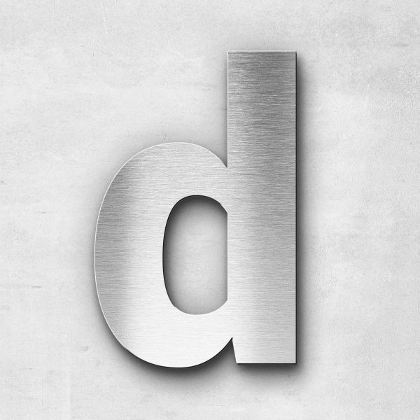 Metal Letter d Lowercase - Sans Series