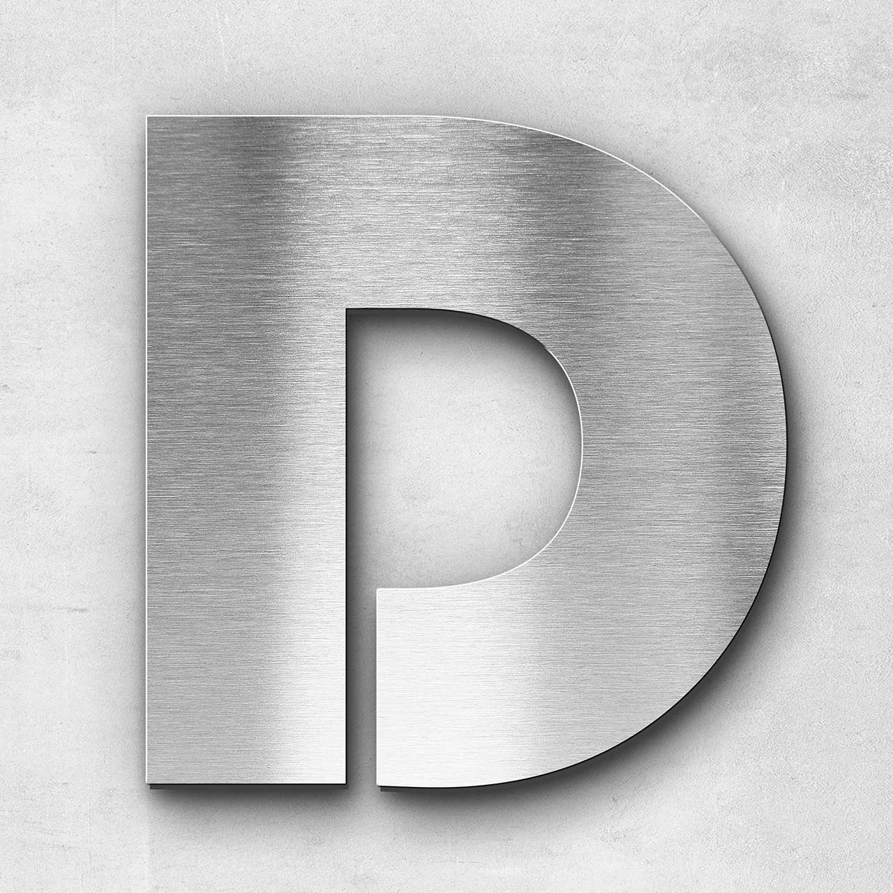 Metal letter D - Series Bauhaus