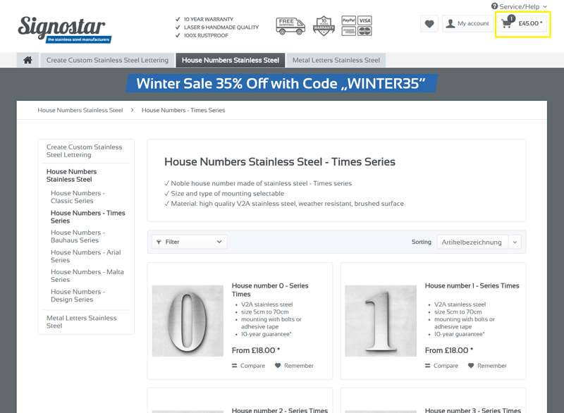 How to use the coupon code Signostar The Stainless Steel Manufacturers